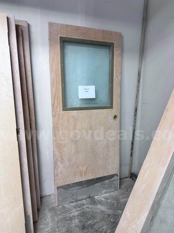 Used Commercial Wood Door w/ Glass