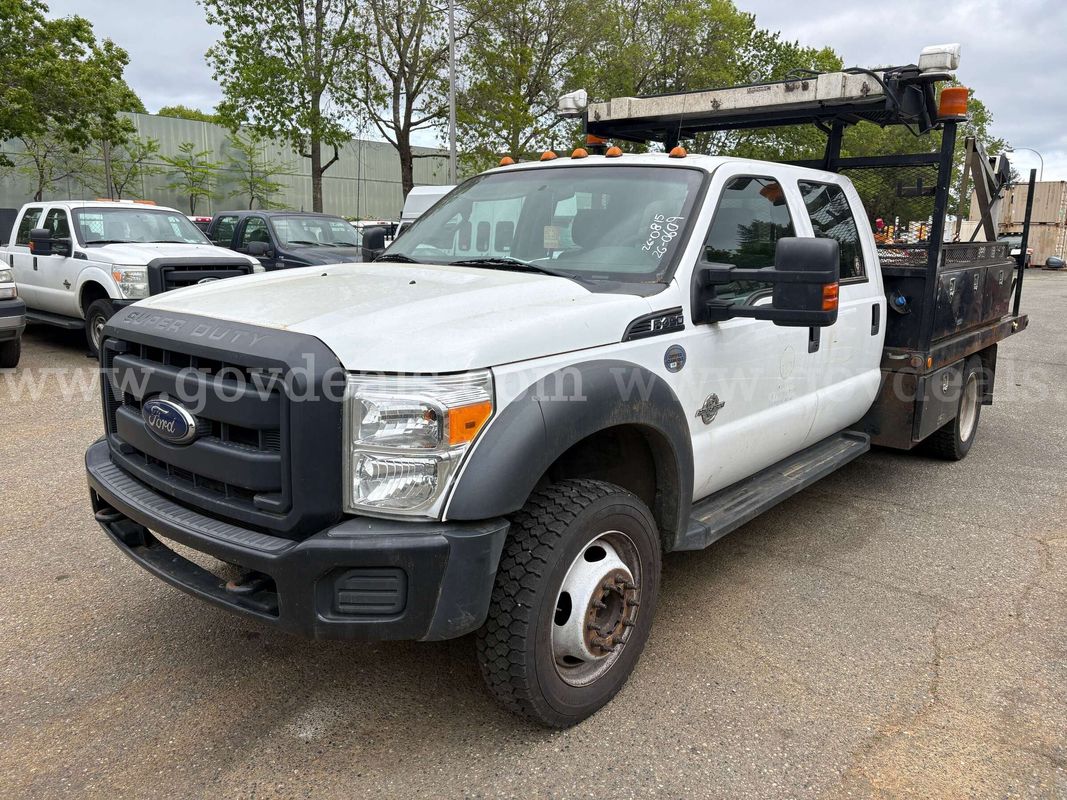 2014 Ford F-450 SD SuperCrew 2WD Truck 10ft Utility bed, Engine Issues (ID# 45731) (OEF) (26-0609)+ 405