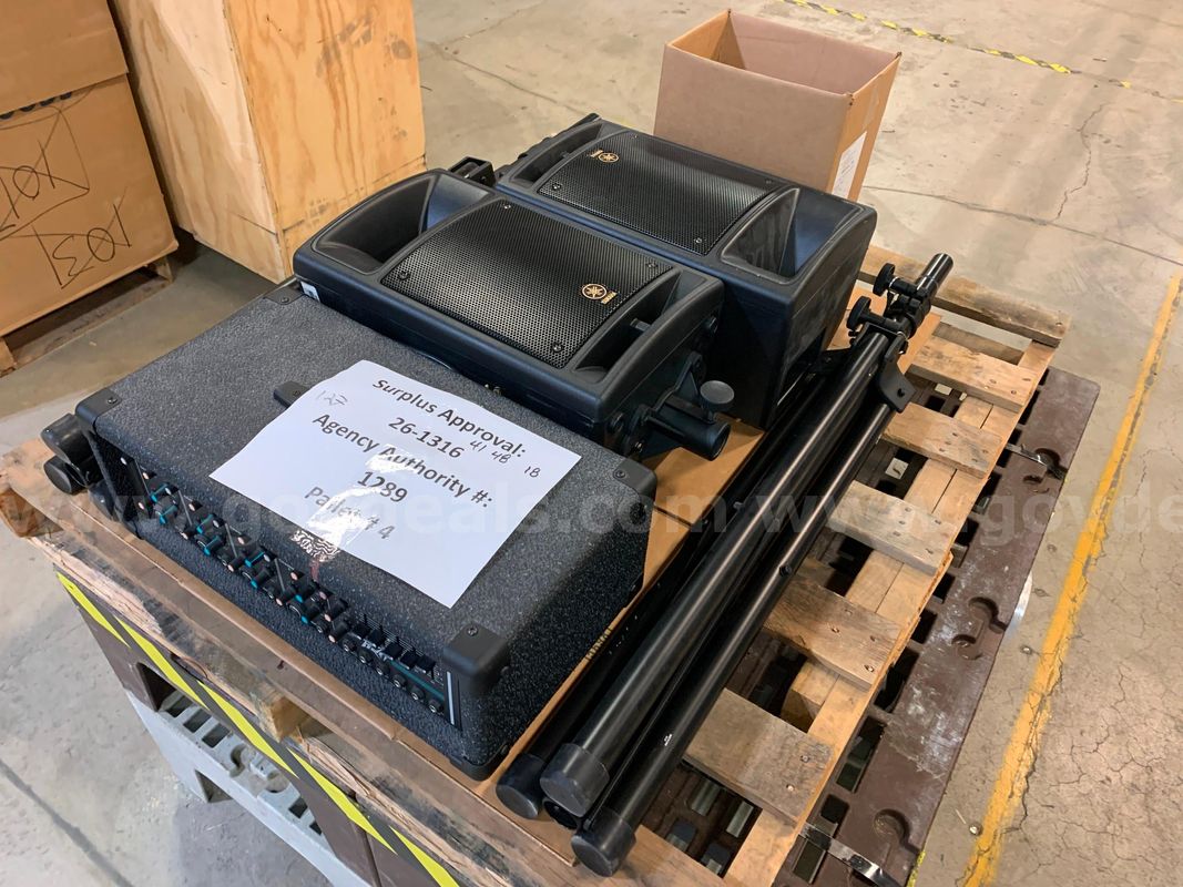 Pallet of PA Equipment (ID #46183) (J9-2L) (26-1316-279) 140