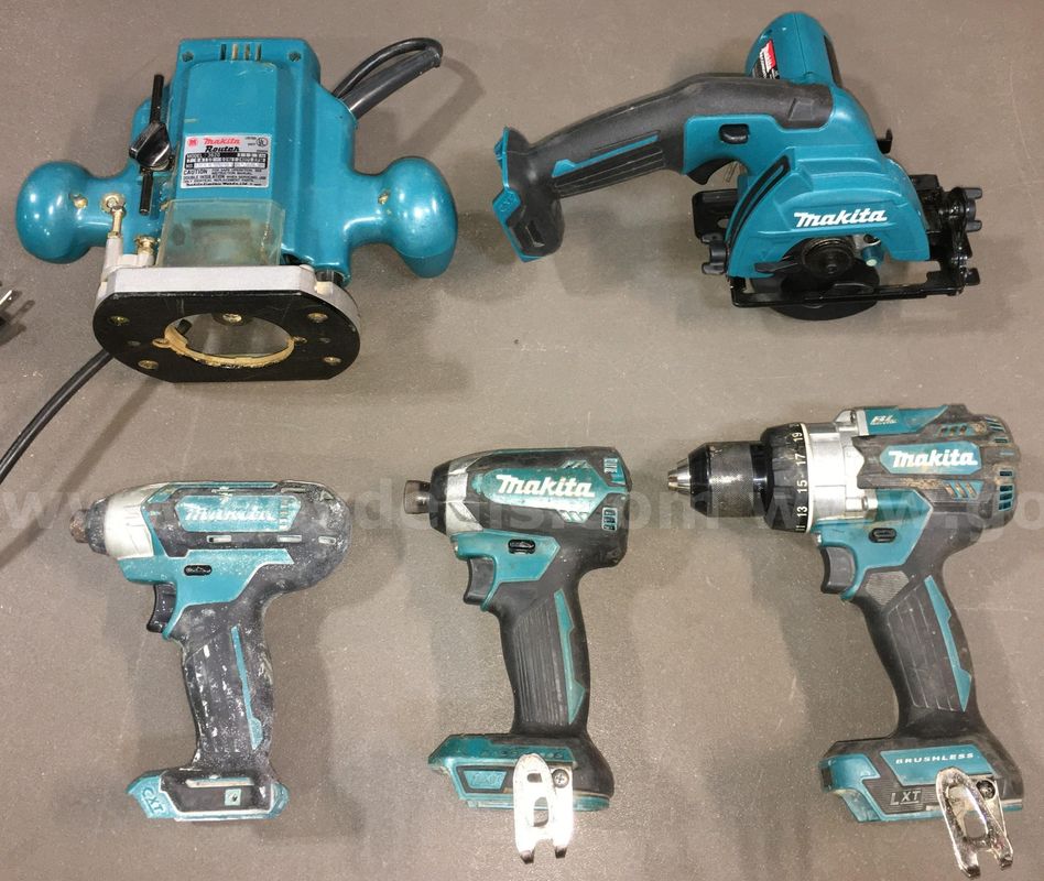 Makita Power Tool Lot (ID# 46444) (TSA #1) (NO UPC) (10)