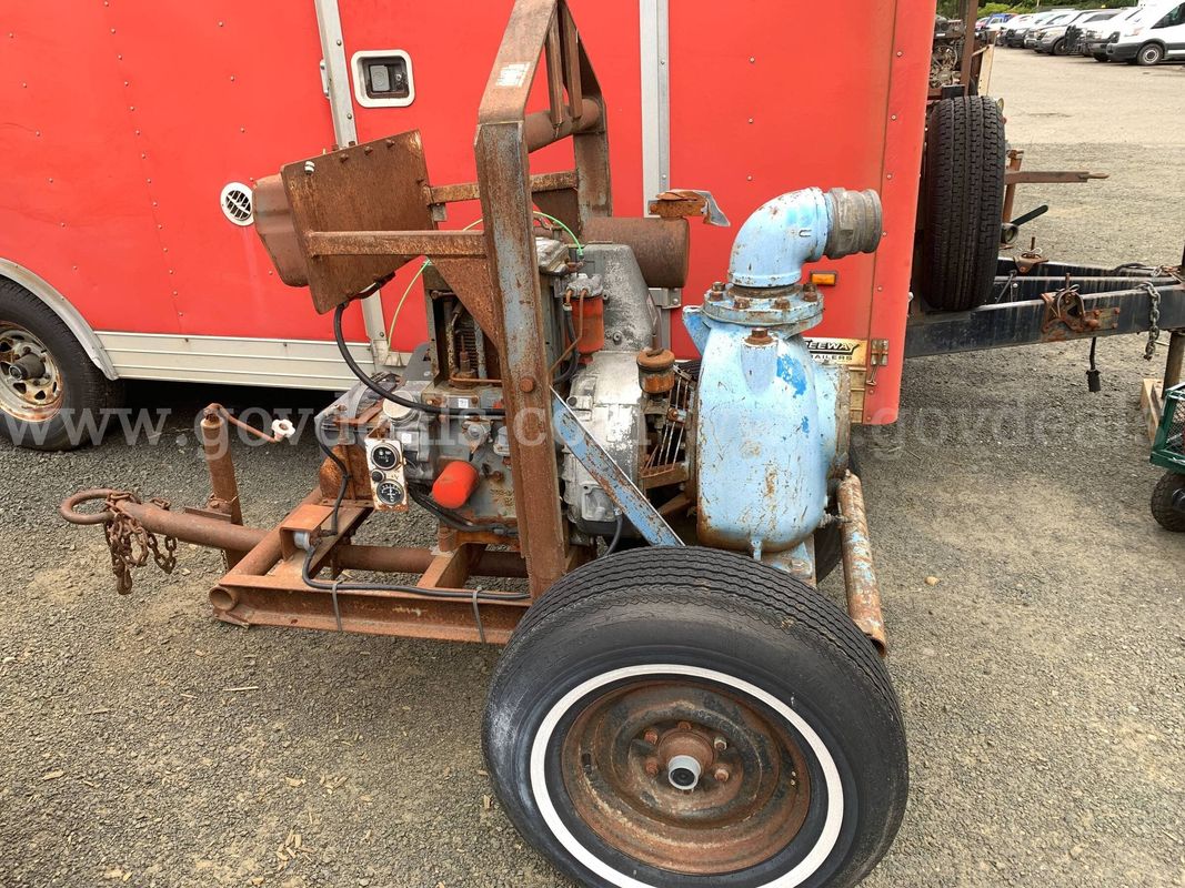 1986 Gorman-Rupp 84B2-TS2 4" Diesel Trash Pump Trailer (ID# 46489) (GVL) (26-1769) 11700
