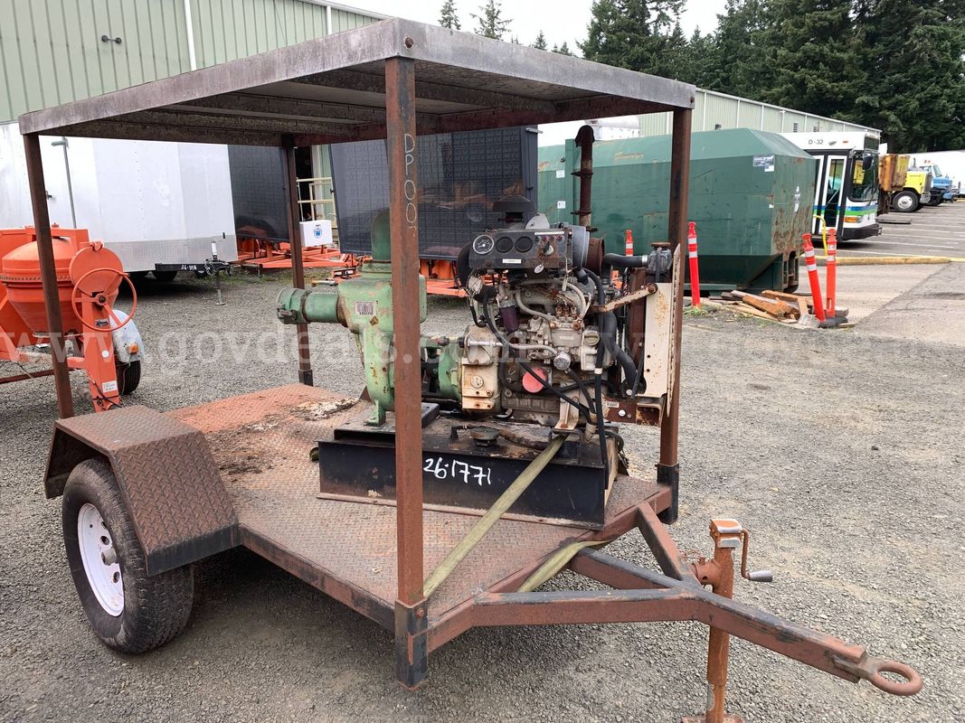 2002 Pioneer Metal Mobile Berkley Water Pump Trailer (ID# 46510) (GVL) (26-1771) 11700