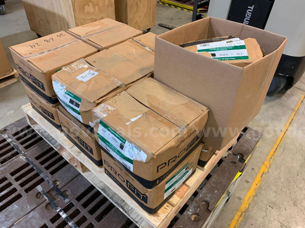 Pallet of Framing Nails (ID #46593) (I13-2L) (No UPC)