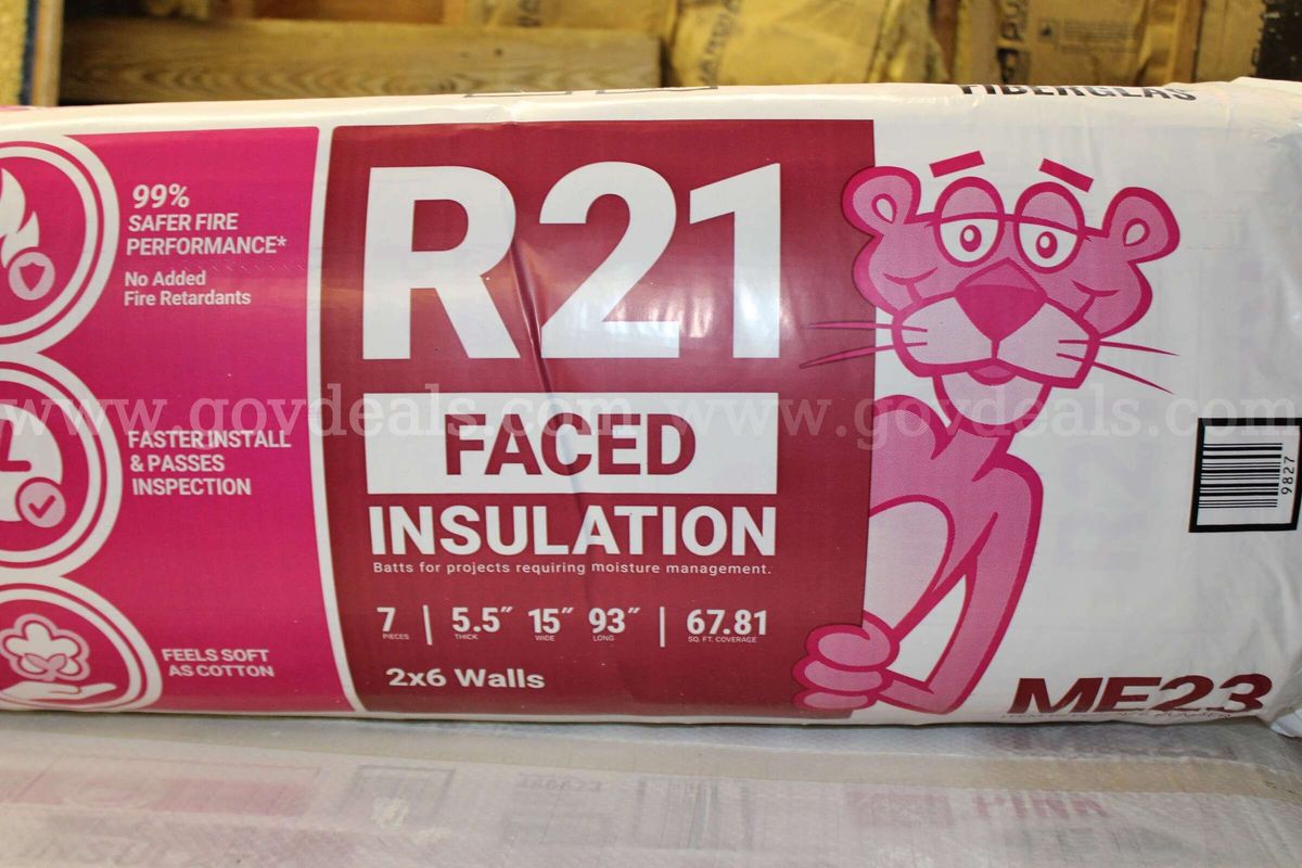 (13) Bundles Of Owens Corning R21 Faced Insulation