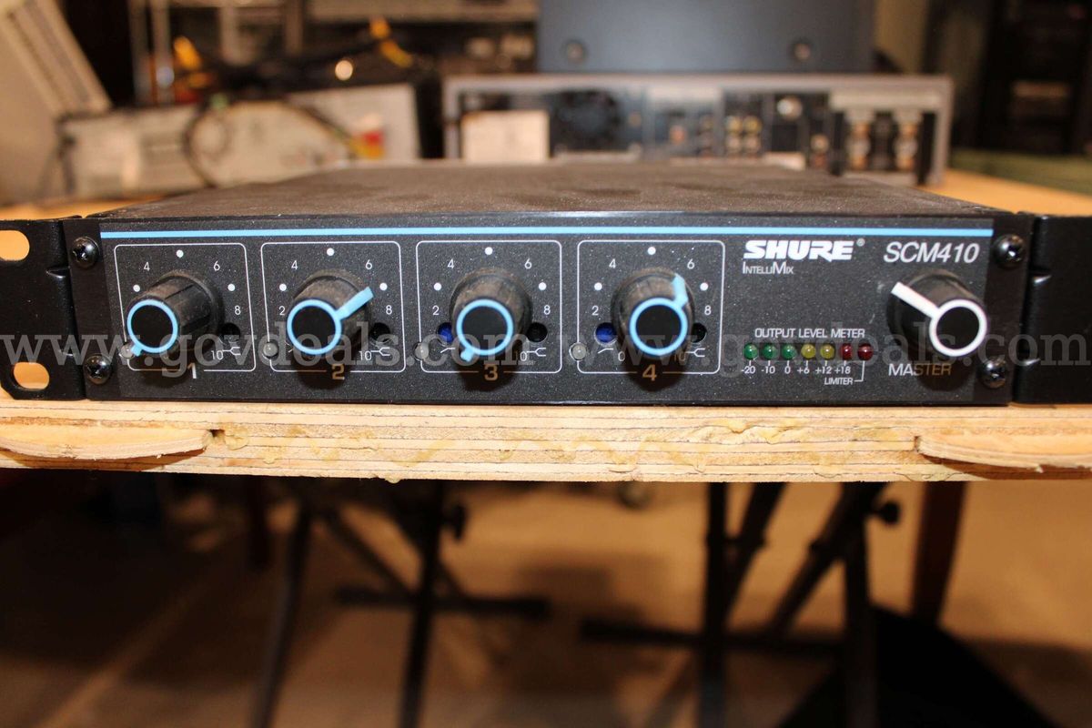 Shure Scm410 4 Channel Microphone Mixer