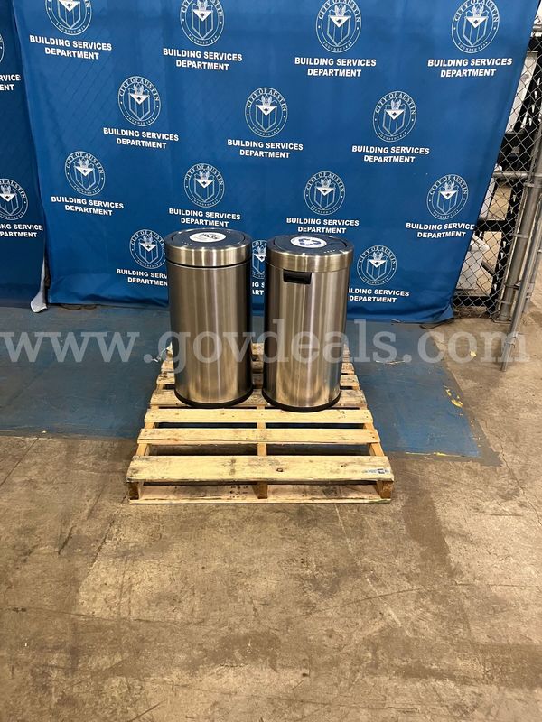 Aluminum Trash Bins (2 Each)