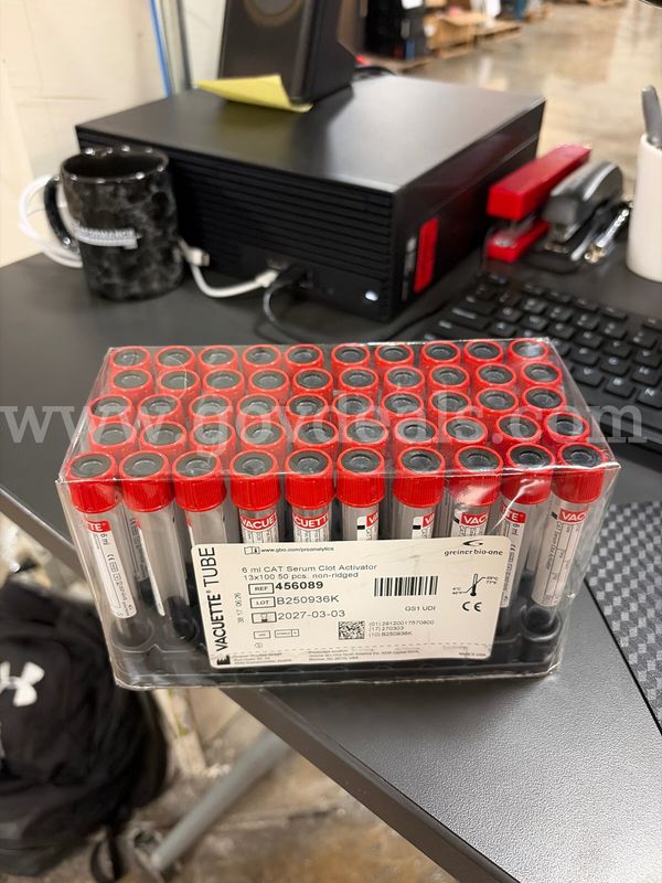 Lot of Approximately 500 6mL Vacuette Tubes