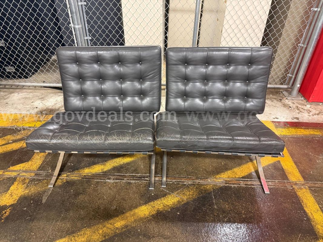 Lot of 2 Knoll Barcelona Chairs