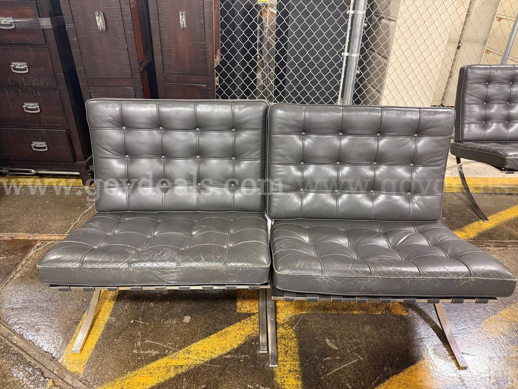 Lot of 2 Knoll Barcelona Chairs