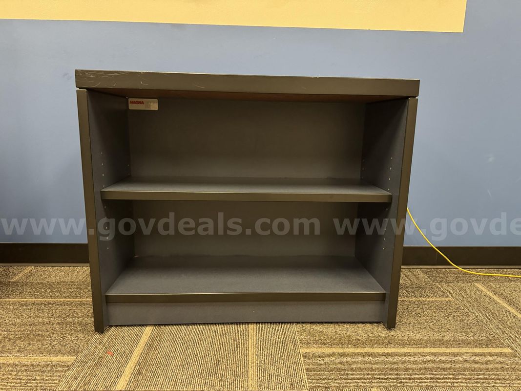 Blue Bookcase with Adjustable Shelf