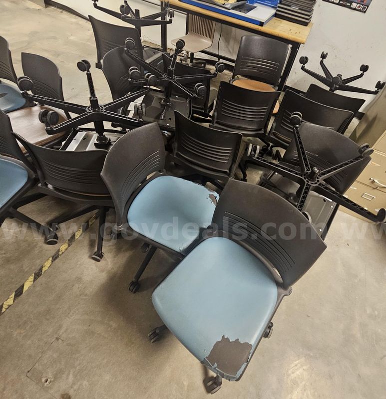 Lot of Rolling Desk Chairs
