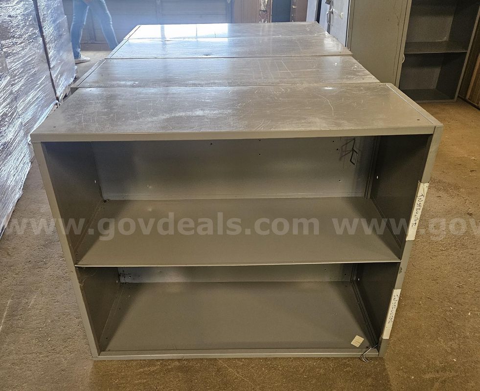 Metal, 2 shelf cabinet