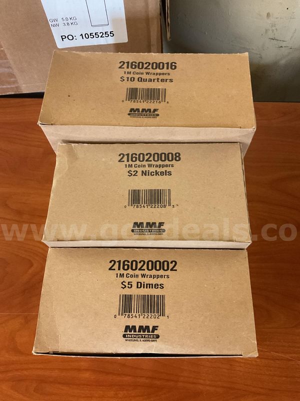 Boxes of Coin Wrappers