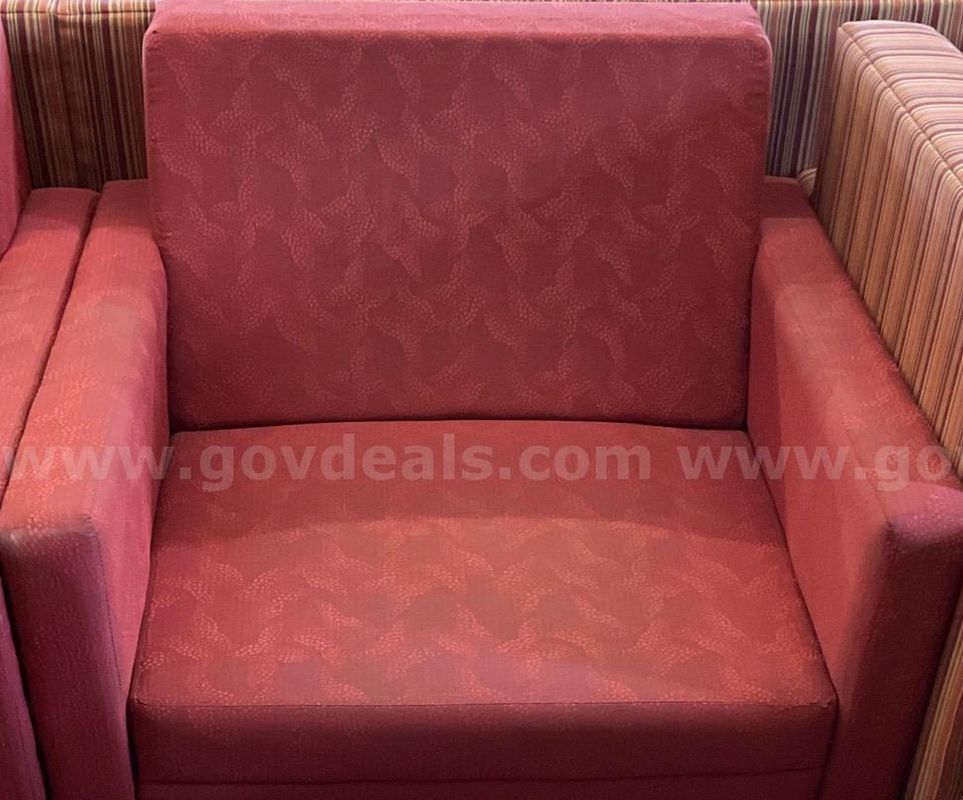 Red Cushioned Chair