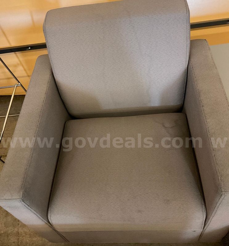 Grey Cushioned Chair
