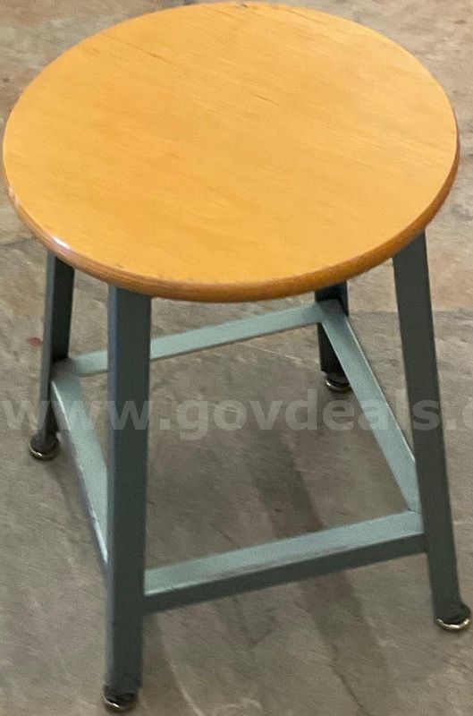 Lot of 8 Wood Top Stools