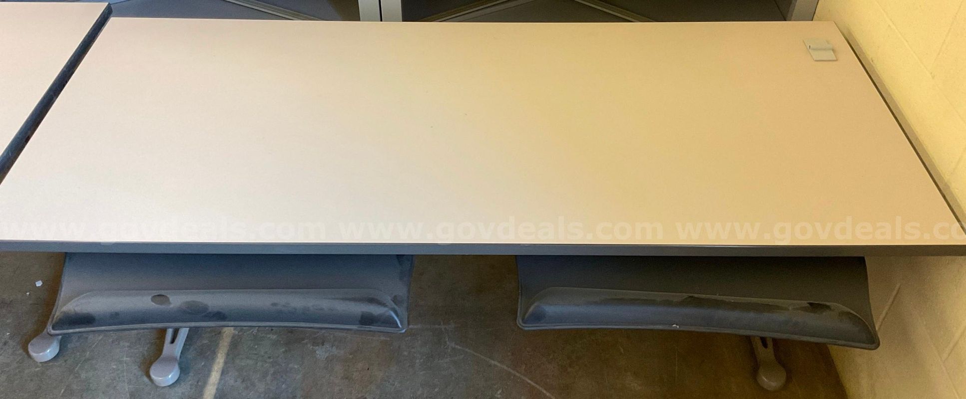 Table with Keyboard Shelves