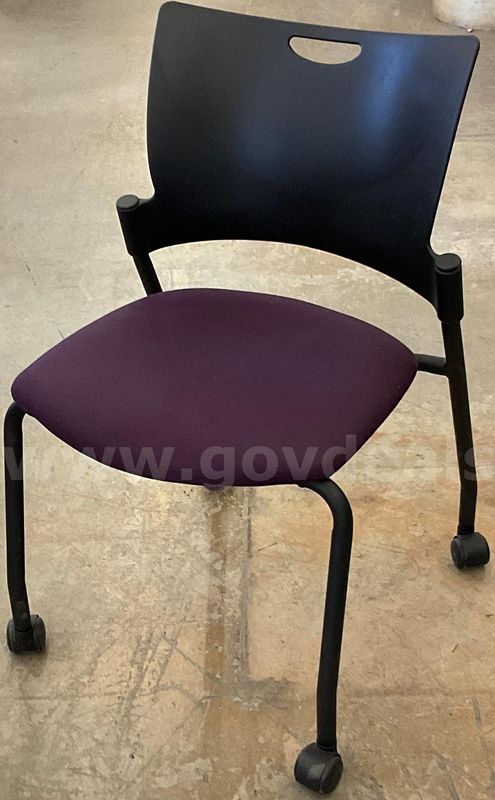 Purple Rolling Chair