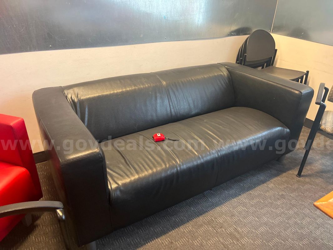 Black modern couch