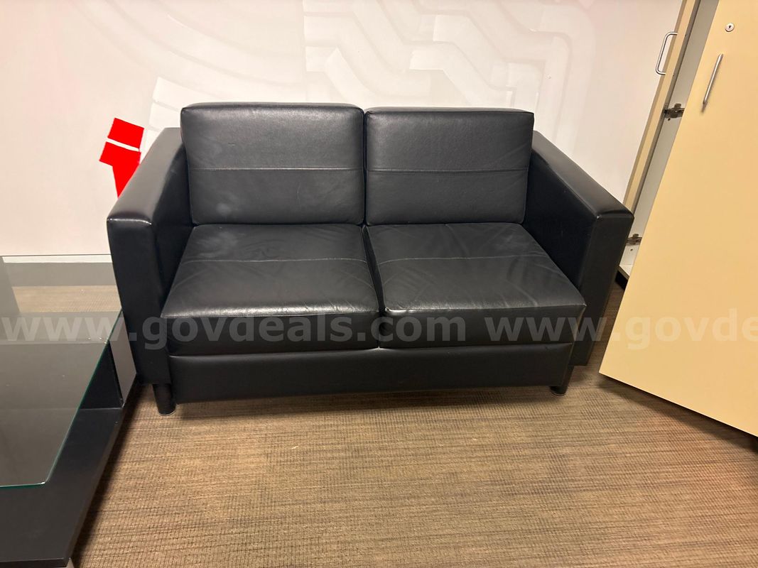 Black love seat