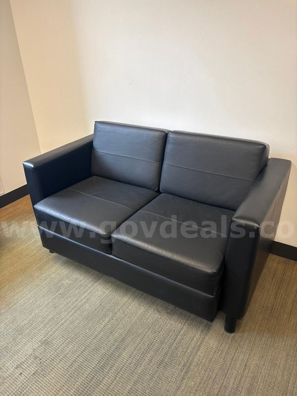 Black loveseat