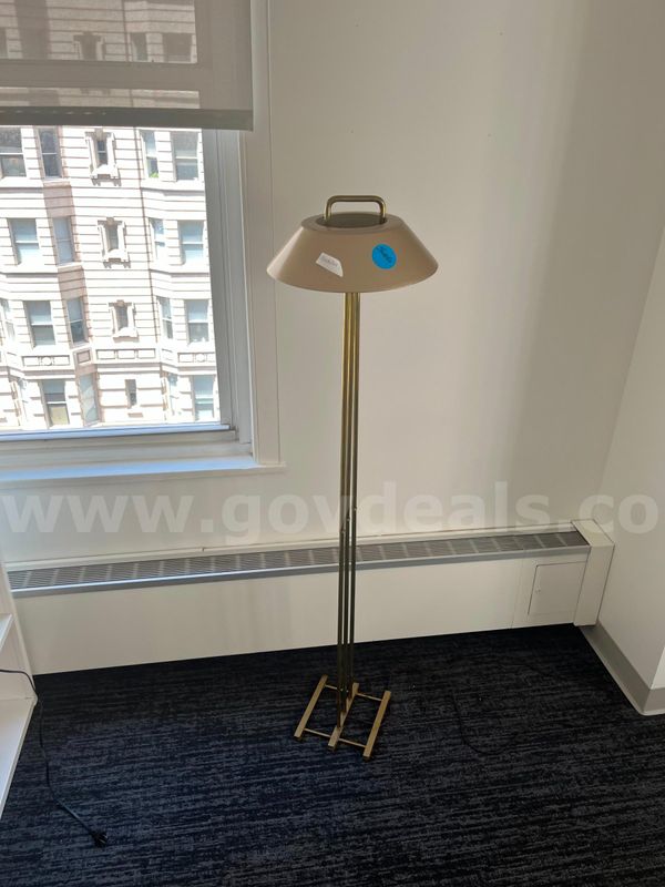 Vintage tall metal lamp