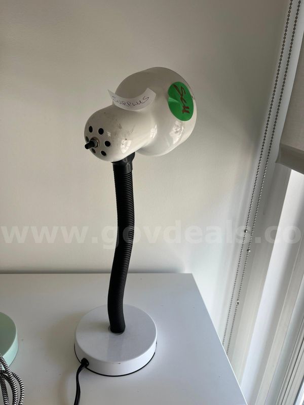 Vintage white desk lamp