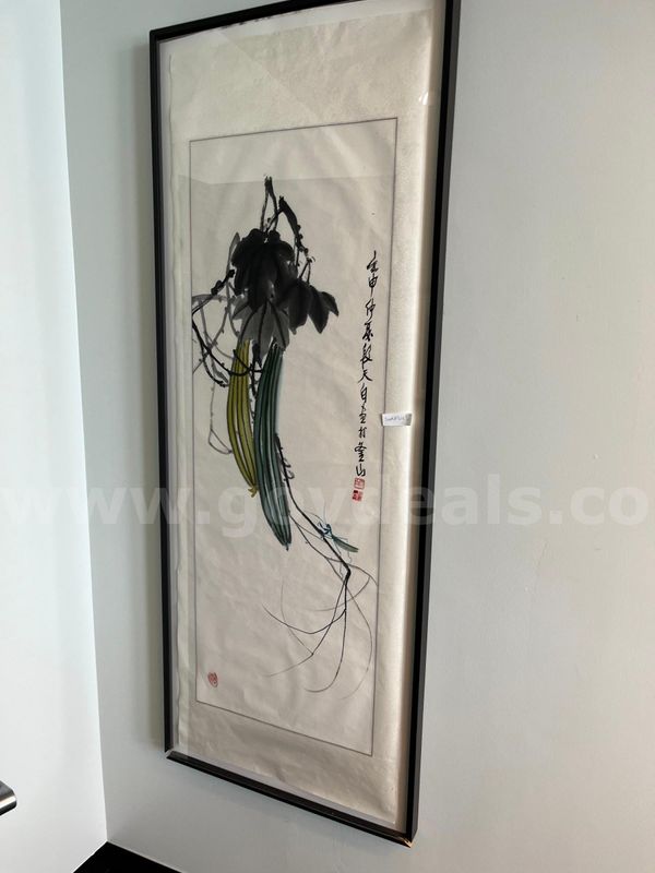 Framed painting