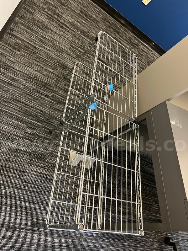2 Small Metal Shelves