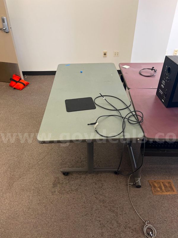 Green Office Rolling Table