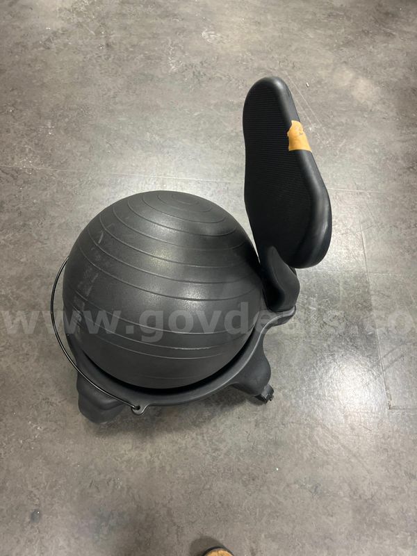 Black Yoga Ball Chair