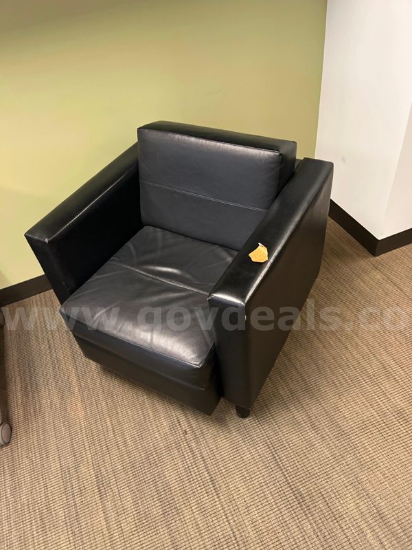 Modern Black Leather Chair