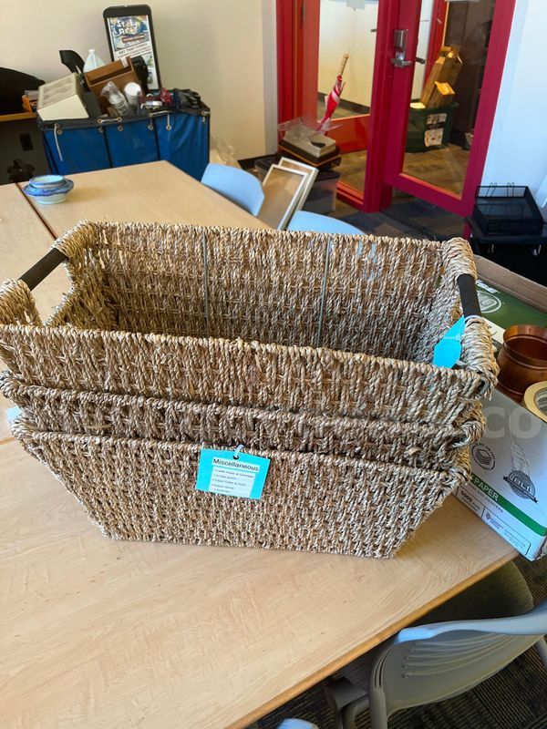 3 Woven Baskets