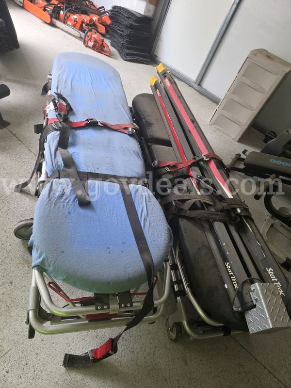Lot of 2 Fernor Power Flexx Stretchers and Charging Mounts