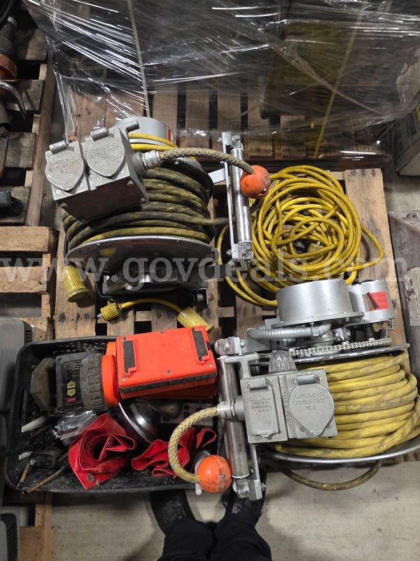 Lot of Cord Reels and Miscellaneous items