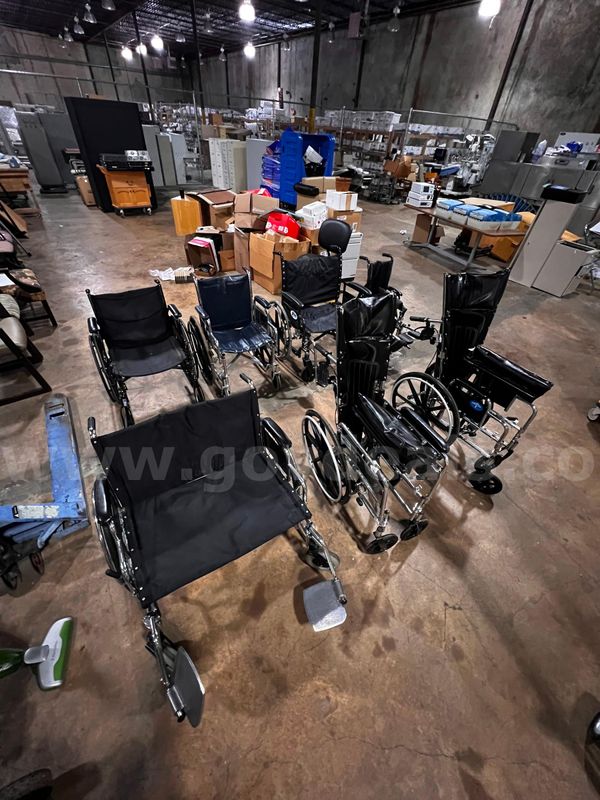Lot of various wheelchairs