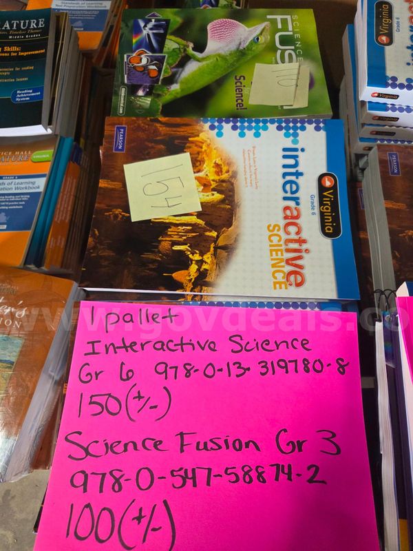 Lot of Textbooks - Science
