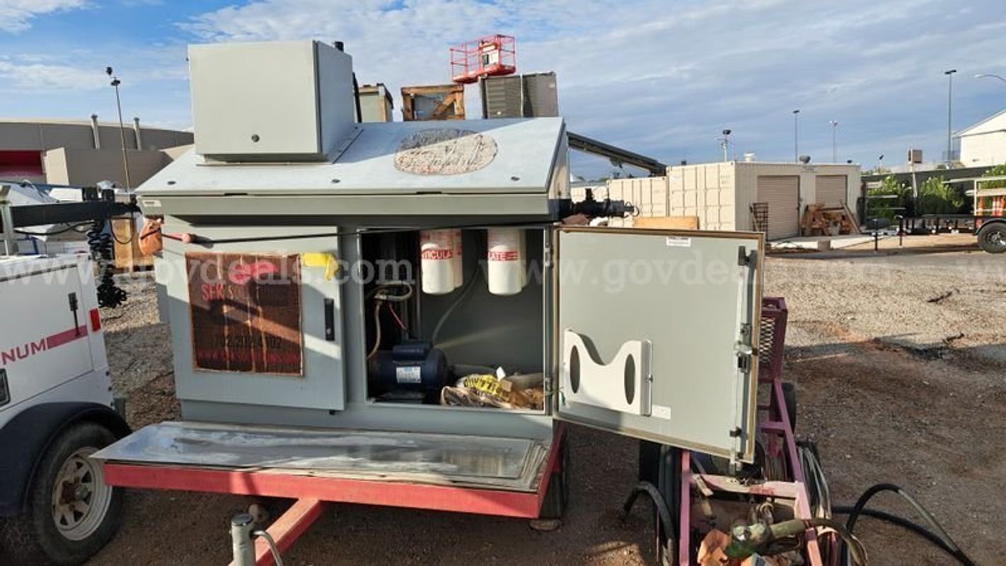 Fuel Polishing Machine On Trailer / Portable Tank Clean Unit - Untested