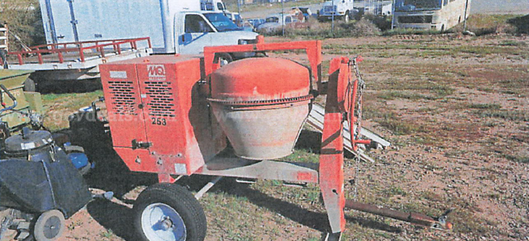 Mulltiquip gas engine cement mixer