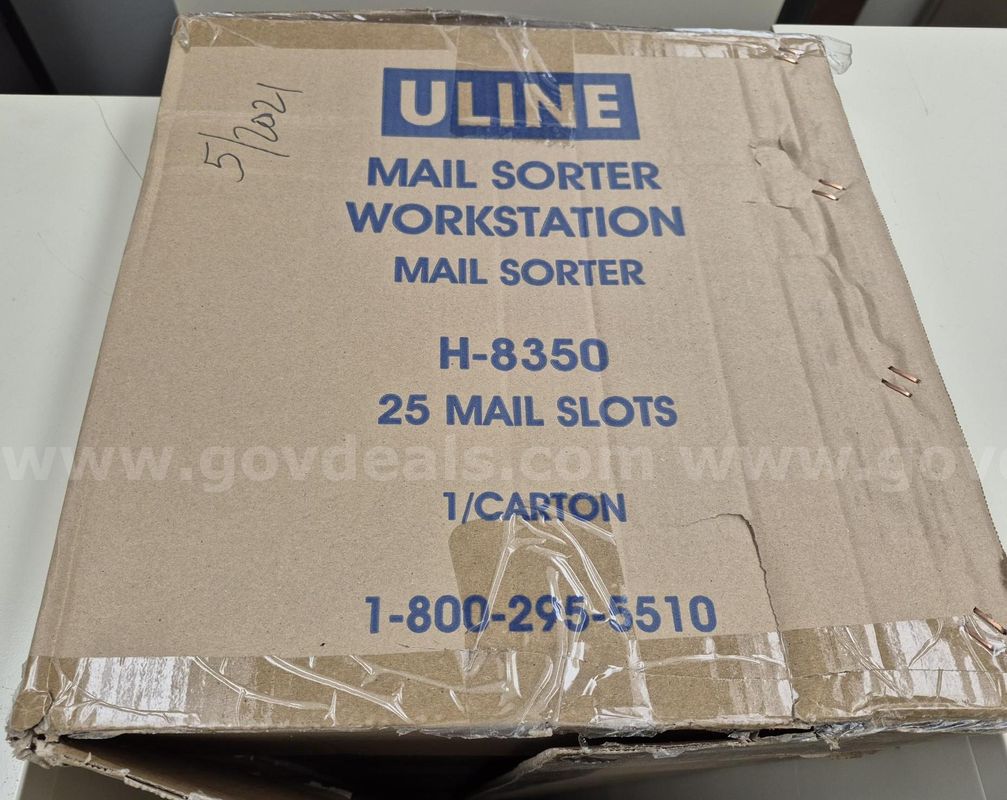 Mail Sorter, Document Organizer, Open Box, Metal, Grey