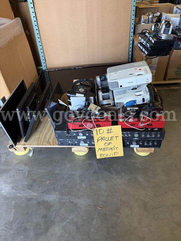 Pallet of IT/Media Equipment