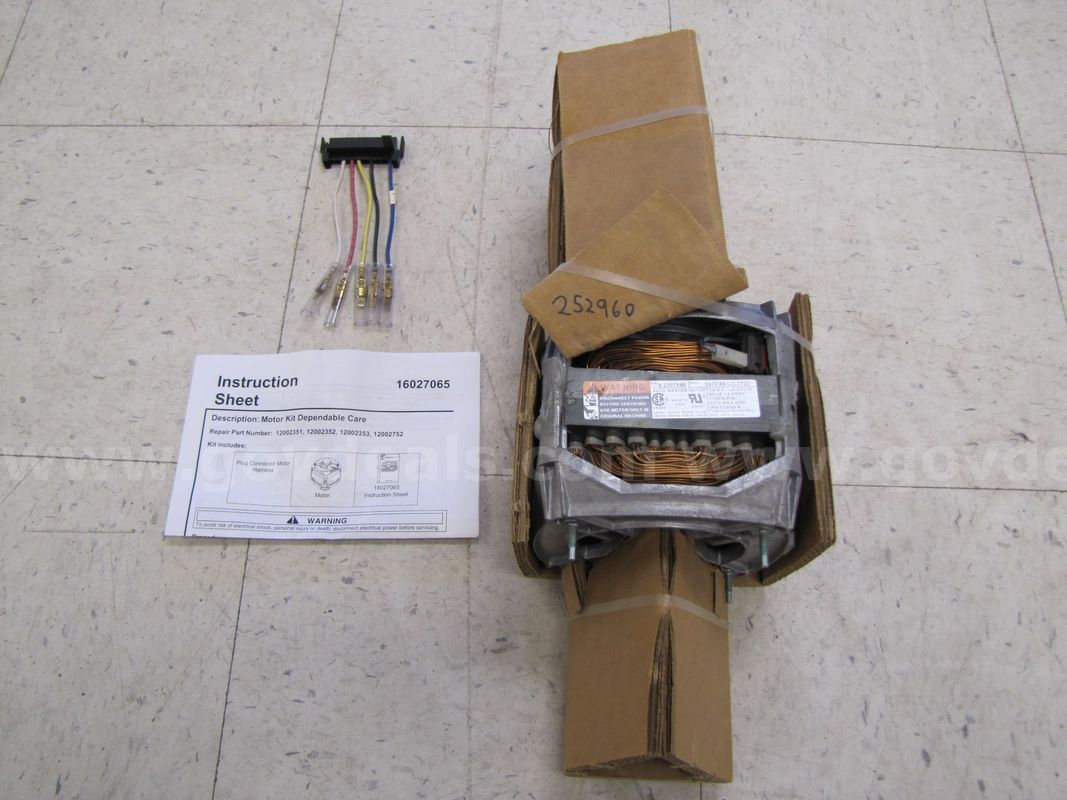 Maytag auto washer motor