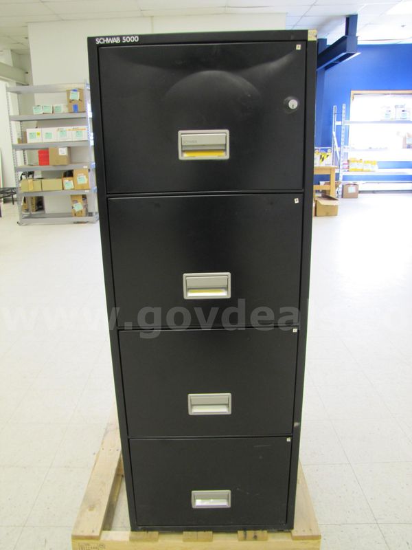 Four drawer fire resistant filing cabinet