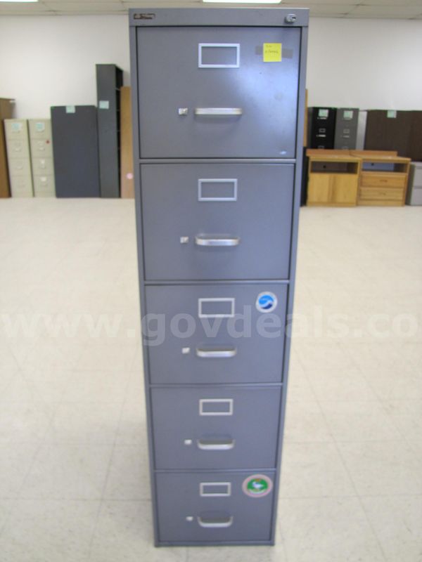 Five drawer filing cabinet