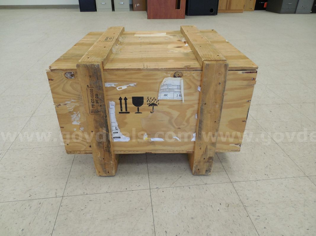 Small wooden crate