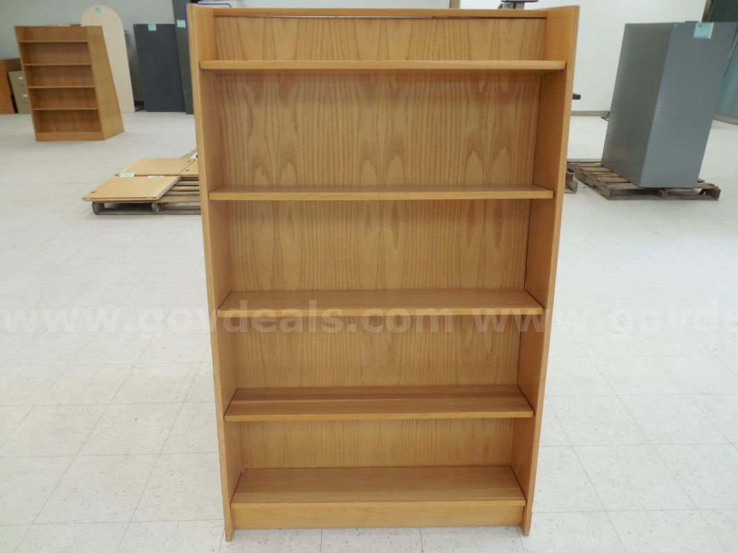 Wooden shelving unit