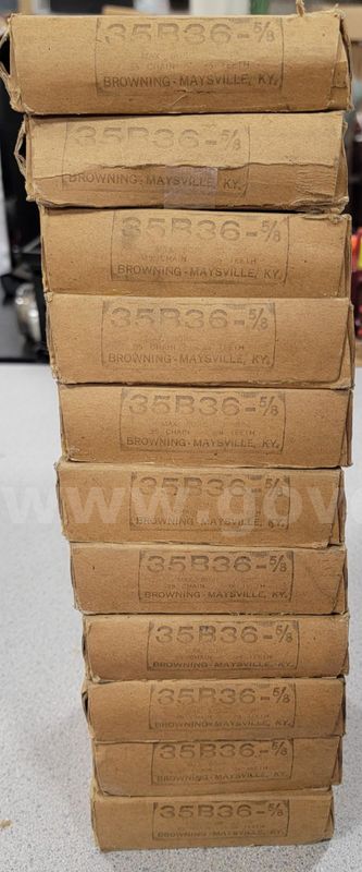 35B36-5/8" Sprocket-Lot of 11. New in Box