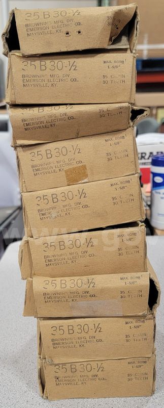 35B30 1/2" Sprocket. Lot of 9
